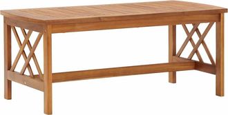 vidaXL Mesa De Centro De Madera Maciza De Acacia 102x50x43 Cm Vidaxl