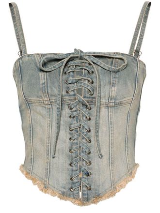 Misbhv Corsetto Lara denim - Blu