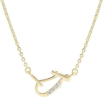 Electric Picks 14K Plated Cz Ritz Necklace