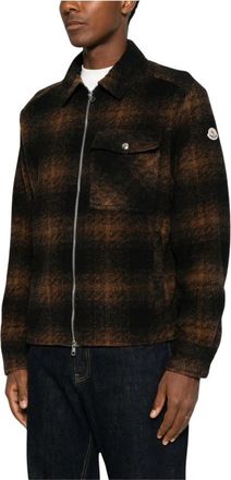 Moncler Shirts - Heren - Zomerjassen - Bruin - L - Jassen