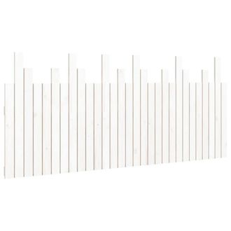Berkfield Home Wall Headboard White 185x3x80 cm Solid Wood Pine | Size: 185 x 3 x 80 cm
