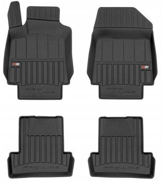 OEM Alfombras, Alfombras De Puerta, Alfombras De Goma, Renault Clio 3 2005-2013, Canaleta 3d