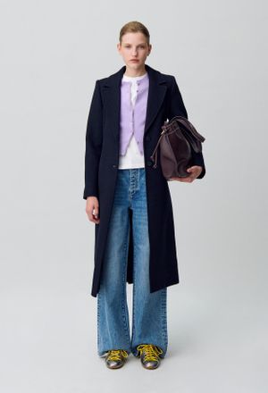 Claudie Pierlot Manteau long croisé laine