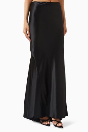 Acler Hourston Maxi Skirt In Black