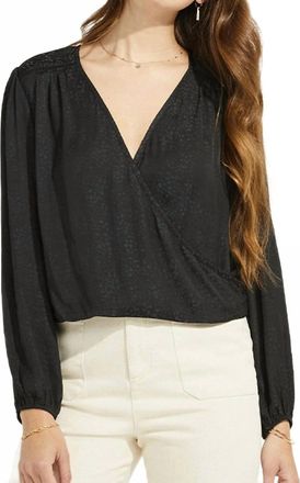 Gentle Fawn Aria V Neck Blouse In Black