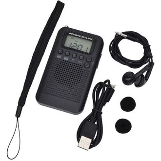 OEM Radio Port&aacute;til Digital Est&eacute;reo Fm/am Con Dsp - Recepci&oacute;n De Alta Calidad De Hasta 58 Emisoras - Alimentaci&oacute;n Por Usb Y Pilas Aaa - Compatible Con Auri