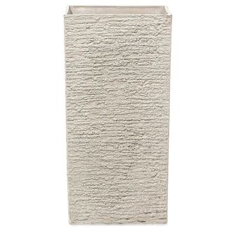Beliani Beliani - Maceta De Piedra Beige Alta 35 X 35 X 70 Cm Para Interior Y Exterior Gaza