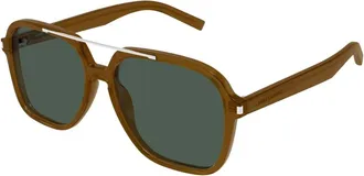 Saint Laurent Sunglasses, unisex, Green, Size: 58 MM SL 545 Sunglasses