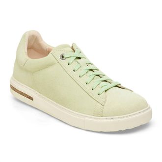 Birkenstock Womens Bend Low Narrow Sneakers In Faded Lime