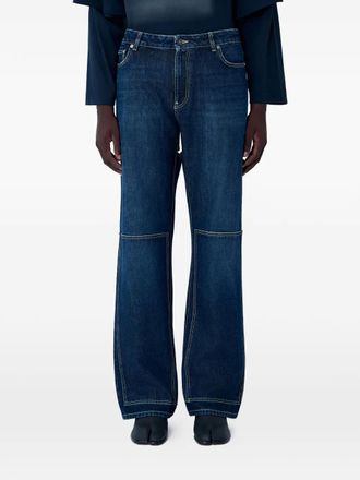 Jean Paul Gaultier cut-out cotton jeans - men - Cotton - 28 - Blue