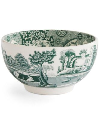 Spode Set Of 4 Green Italian 4.3In Bowls