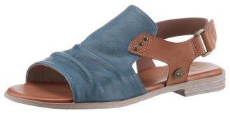 Mustang Jeans Sommerschuh, Sandalette, Blockabsatz, mit Klettverschluss