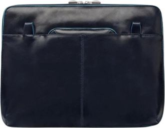 Piquadro A4 Notitieblokhouder Pb 2629B2 - Heren - Telefoonaccessoires - Blauw - ONE Size - Leer - Accessoires