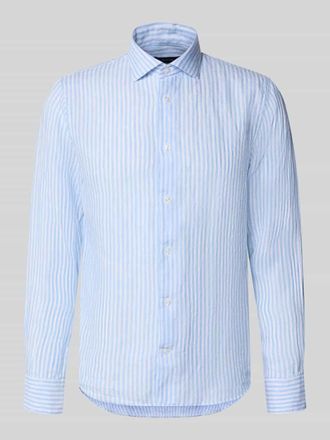 Matinique Modern Fit Freizeithemd aus Leinen mit Kentkragen in Hellblau, Gr&ouml;&szlig;e 39