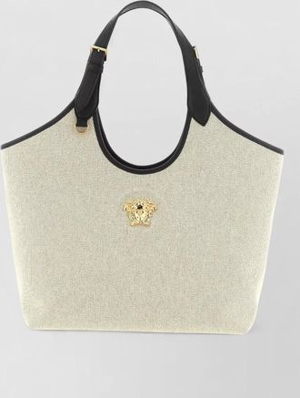 Versace la medusa medium cotton tote bag