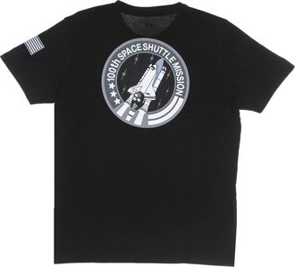Alpha Industries Space Shuttle Tee - Heren - T-shirts - Zwart - M - Katoen - Tops