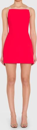 Amanda Uprichard Scout Romper In Crimson Ivory