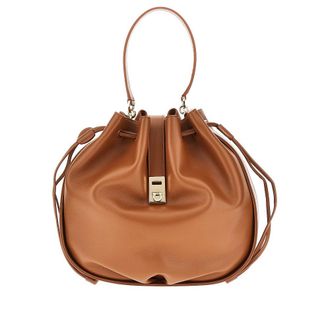 Ferragamo Hug leather bucket bag Woman One Size