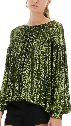 Paco Rabanne Sequin Polyester Blouse - Green