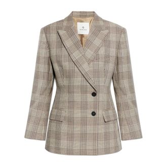 Anine Bing Blazers, female, Brown, Size: S Aretha Blazer