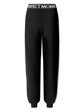 Perfect Moment logo-band pants - women - Elastane/Polyester/Merino - L - Black