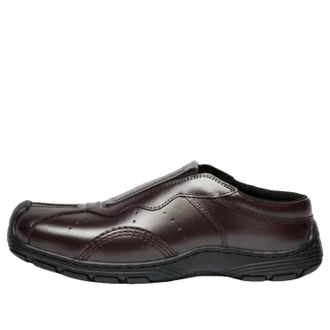 Dr. Martens Aurix Mules Satin Finish Leather Slip On Mules Oxblood 42292600