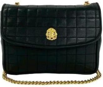 Celine Pre-owned Shoulder Bags, female, Black, Size: ONE SIZE Pre-owned Leather Shoulder Bag Triomphe