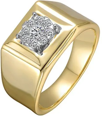Rachel Glauber 14K Plated Cz Statement Ring