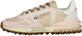 Lacoste Heren, Schoenen, Roze, Maat: 41 1/2 EU Leer