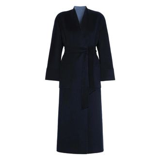 Max Mara Cappotto - female - Max Mara - Belted Coats - Blue - 2XS - Coats