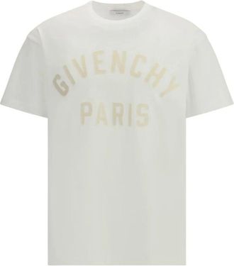 Givenchy T-Shirts, male, White, Size: XL Logo T-Shirt