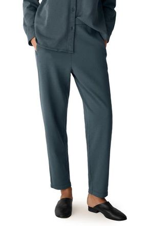 Eileen Fisher Slouch Organic Cotton Ankle Pants in Eucalyptus at Nordstrom, Size X-Large
