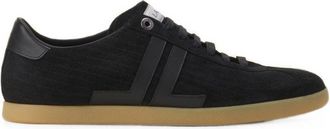 Lanvin Low-Profile Black Sneakers With Textured Detailing