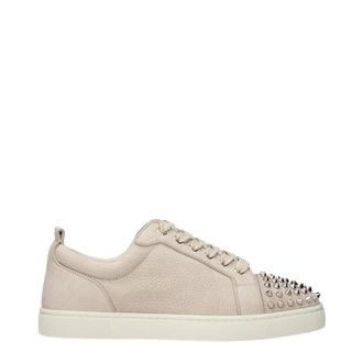 Christian Louboutin Sneakers Louis Junior Heren Leer Beige