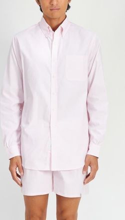 Sleepy Jones Penn Shirt in Pink Oxford at Nordstrom, Size Medium