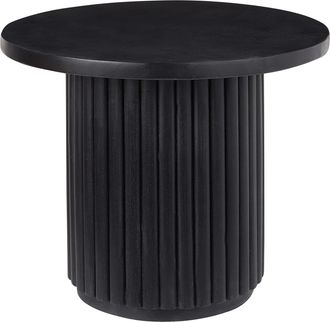 Beliani Beliani - Mesa De Centro Tablero De Mango Acabado Natural Dise&ntilde;o Moderno Madera Negro Lemont