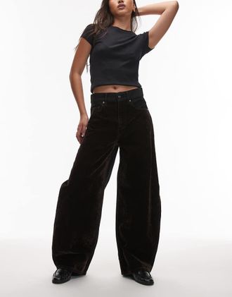 AllSaints helena - Jeans con fondo ampio marrone floccato
