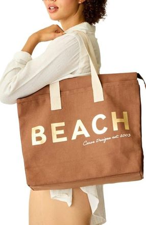 Carve Designs Organic Cotton Tote - Palm Trees in Beach at Nordstrom