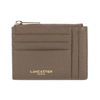 Lancaster Dune kaarthouder - Dames - Accessoires - Groen - Maat: ONE Size Leer