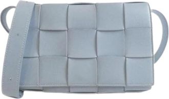 Bottega Veneta Pre-owned Calf Shoulder Bag - Dames - Vintage Schoudertas - Blauw - ONE Size - Leer - Vintage