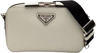 Prada Pre-owned Vintage Crossbody Bag - Dames - Vintage Schoudertas - Wit - ONE Size - Leer - Vintage