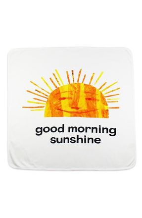 LOvedbaby x The Very Hungry Caterpillar Print Organic Cotton Swaddle Blanket in Sunny Day at Nordstrom