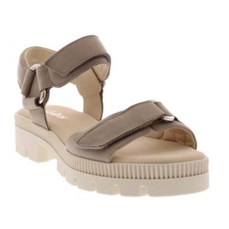 Gabor Womens 84.632 Suede Sandal In Taupe
