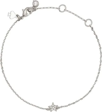 Kate Spade New York youre a gem mini star pav&eacute; bracelet in Clear/silver at Nordstrom