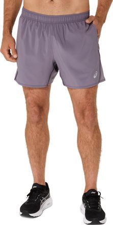 Asics Laufshorts ASICS ASICS CORE 5IN SHORT, Herren, Gr. XXL, N-Gr, grau (lavender grau), Obermaterial: 90% Polyester, 10% Elasthan, Hosen Laufshorts