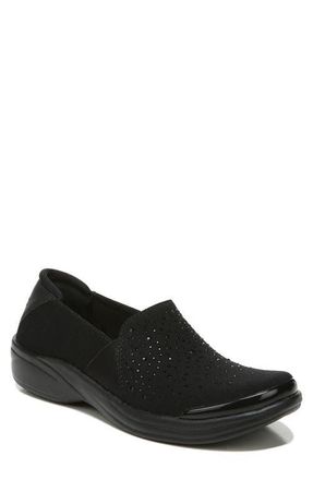 Life Stride BZEES Poppyseed Slip-On Sneaker in Black Rhinestones at Nordstrom, Size 7.5