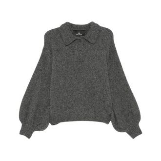 Mr. Mittens Round-neck Knitwear, female, Gray, Size: M/L Giselle Balloon Polo