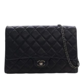 Chanel Pre-owned Vintage Quilted Shoulder Bag - Dames - Pre-owned - Zwart - Maat: ONE Size Leer