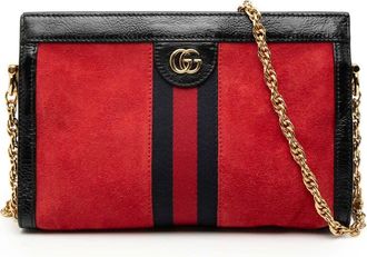 Gucci Pre-owned Gucci Small Suede Ophidia Chain Crossbody Ladies 503877 520981