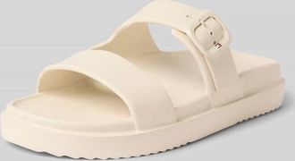 Tommy Hilfiger Slipper mit Schnalle in Offwhite, Gr&ouml;&szlig;e 36